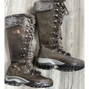 The North Face Adrianne High Boot Waterproof Leather Size 6.5